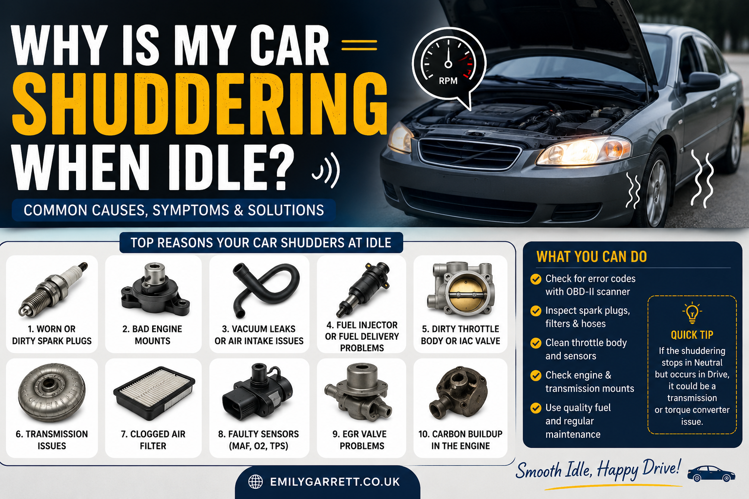 why is my car shuddering when idle