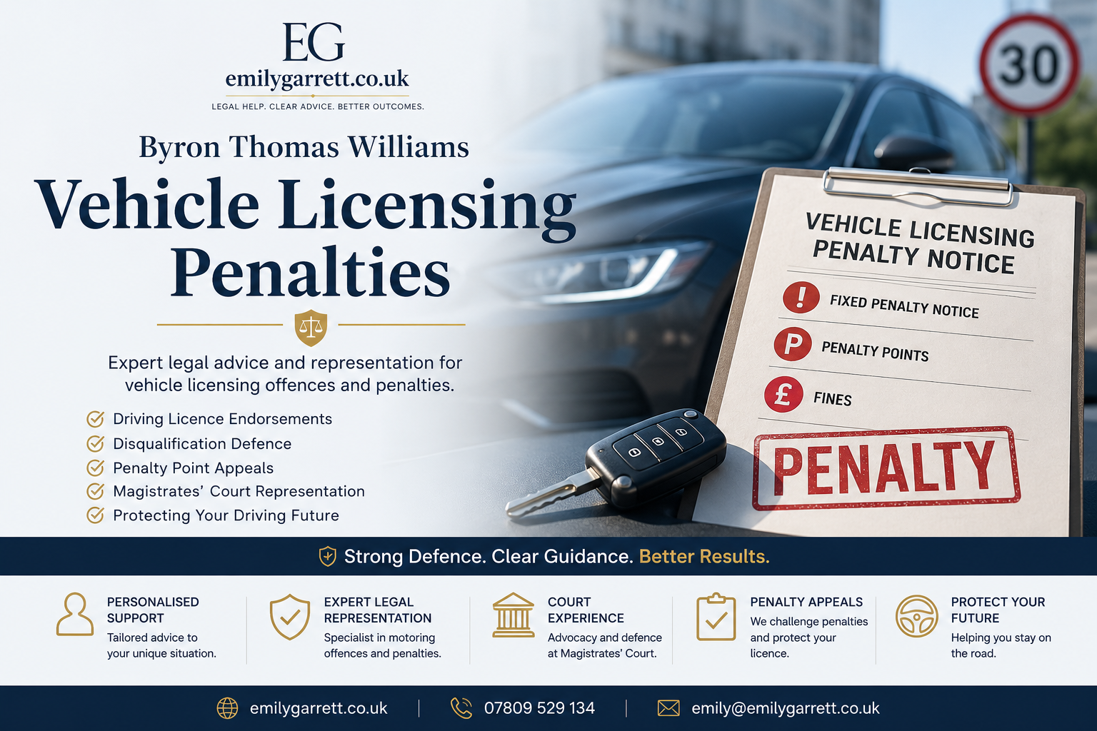 byron thomas williams vehicle licensing penalties