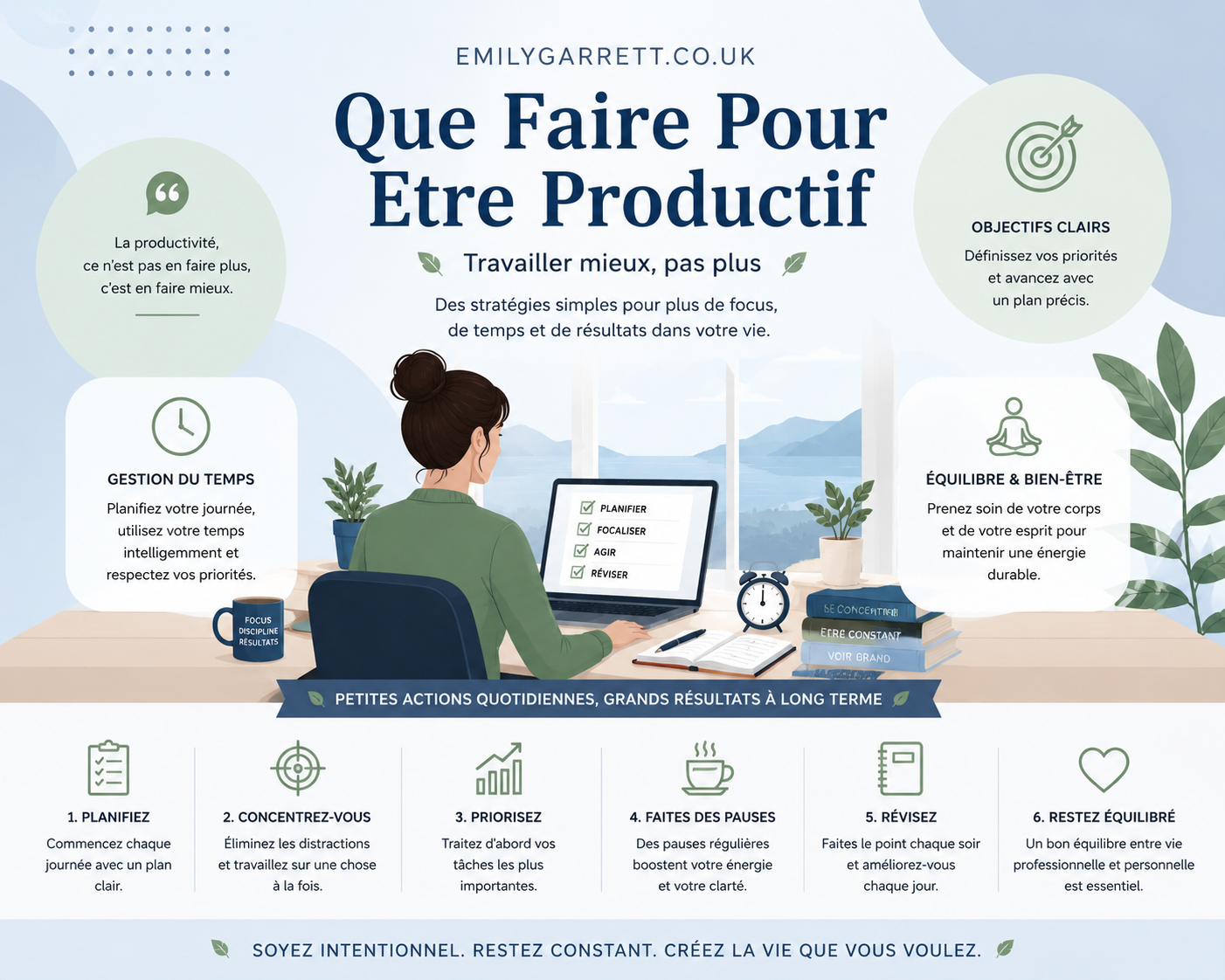 que faire pour etre productif
