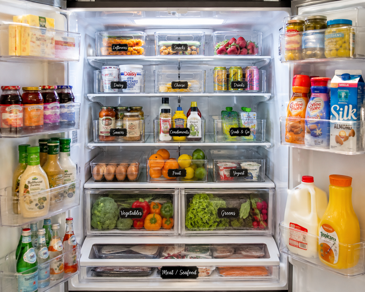refrigerator organization tips and hacks